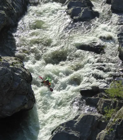 Gianfranco dans la derniere petit gorge.